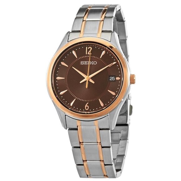 NWT Seiko Fashion Men's Quartz Steel Authentic Watch - Picture 1 of 3